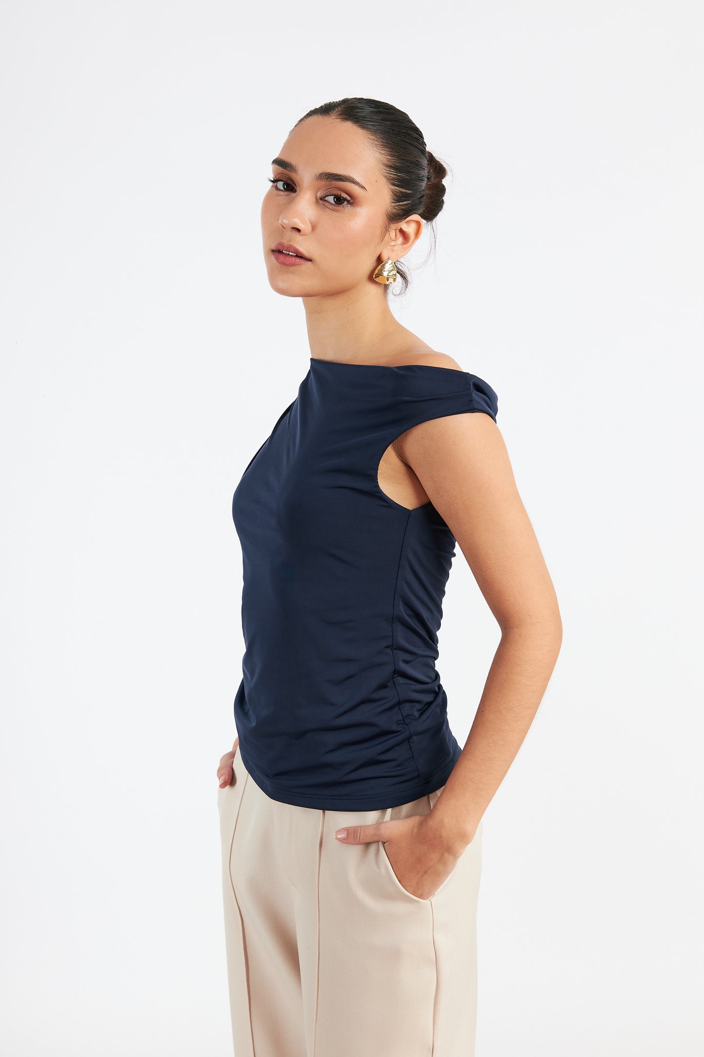 Blusa Asimétrica Shaniah Azul