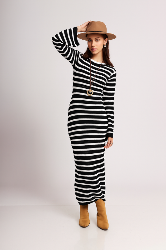 Vestido Jenn Negro/Perla