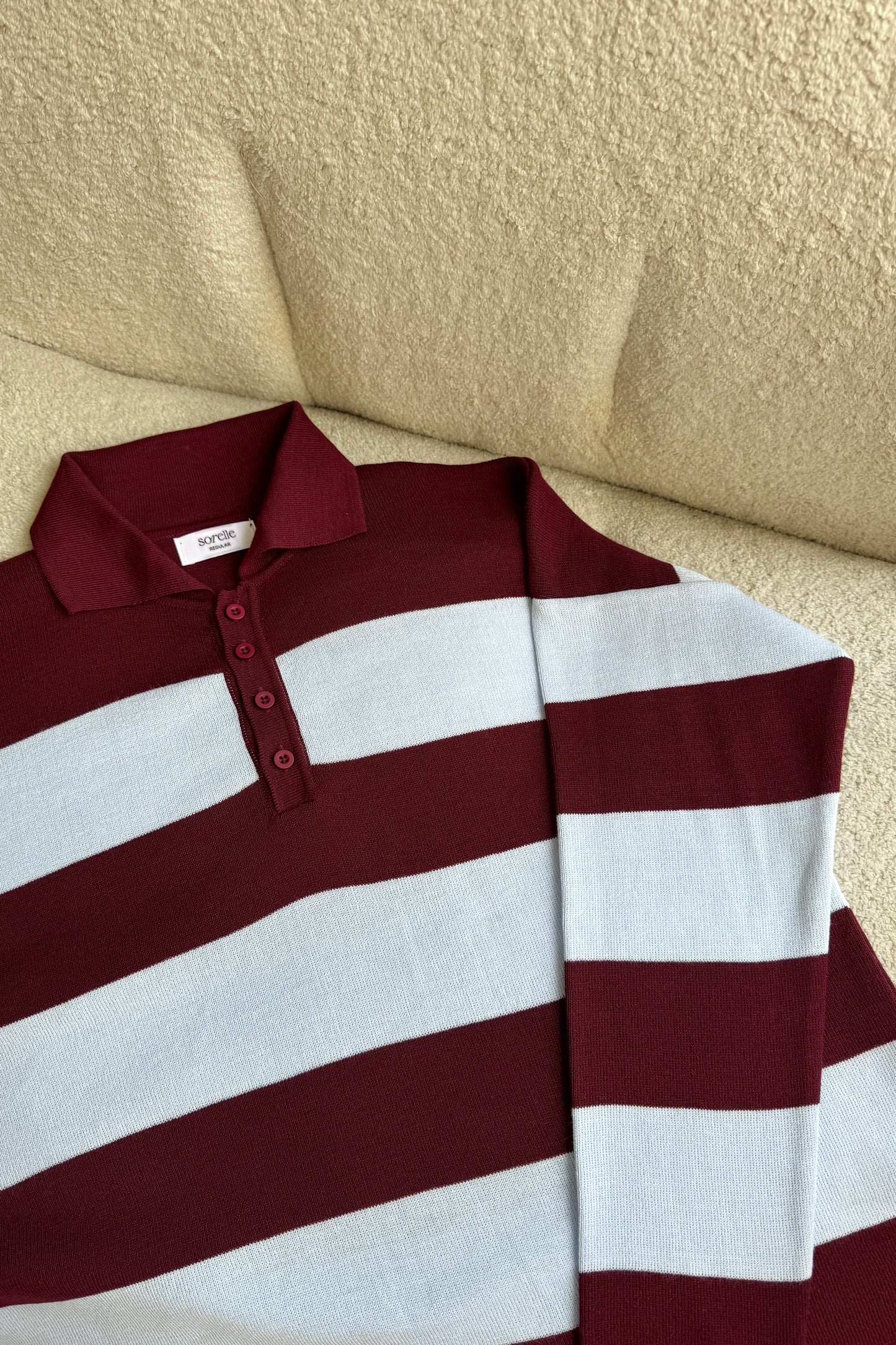 Sweater Sienna Celeste con Vino