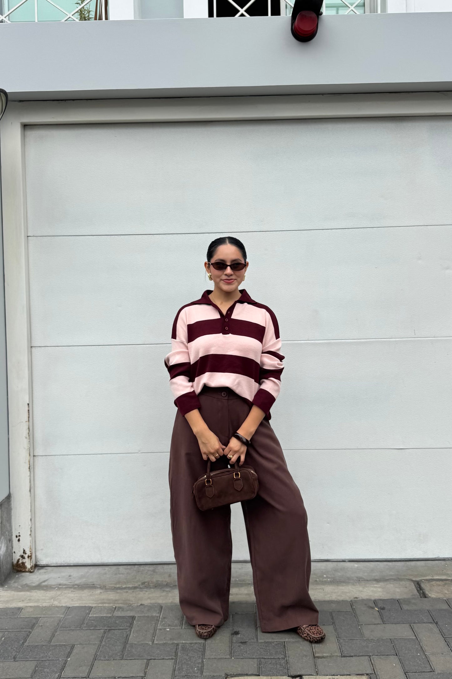 Sweater Sienna vino/rosado