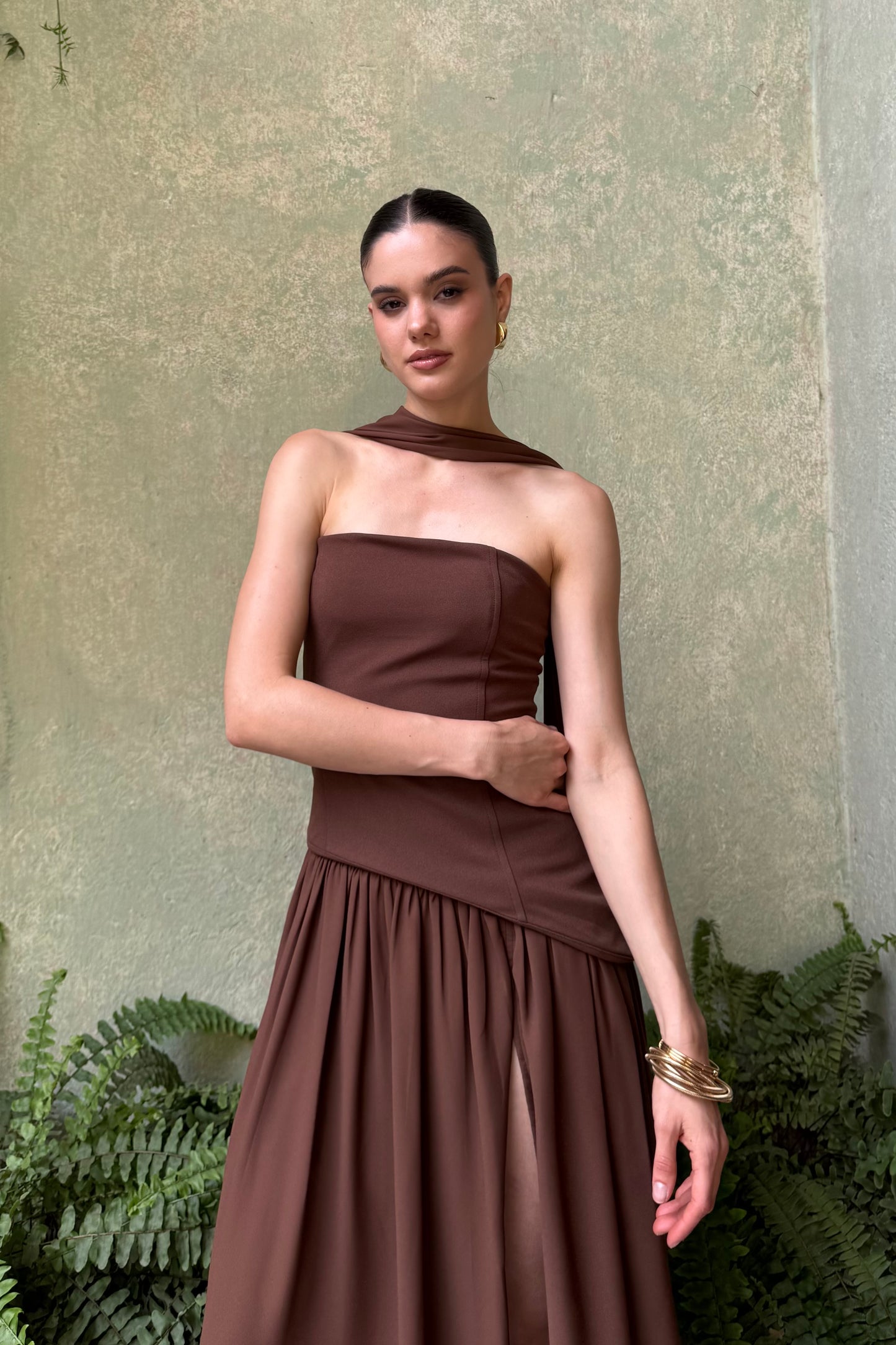 Vestido Bruselas Marrón