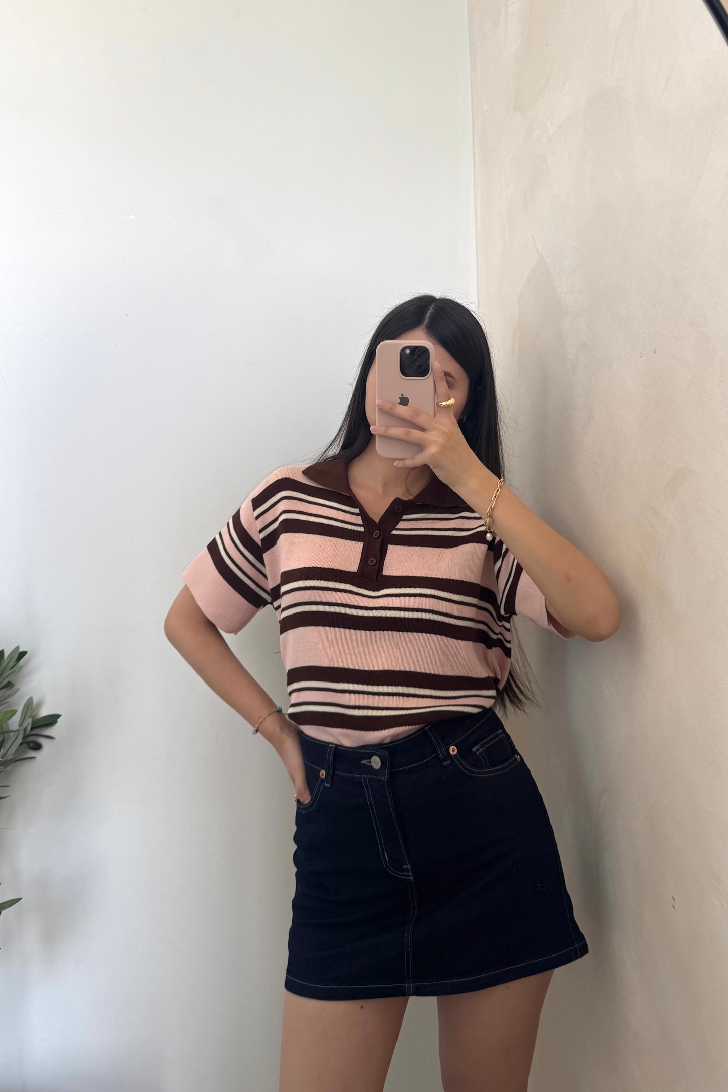 Polo Camisero Fara Rosado