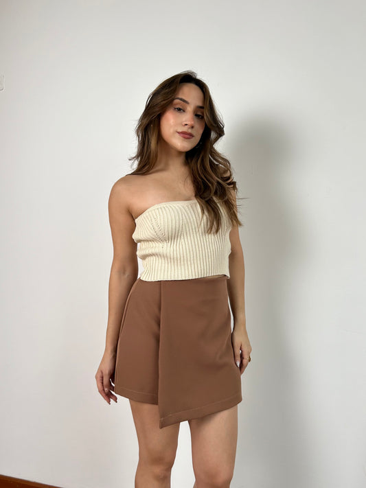 Falda Short Maddie Chocolate