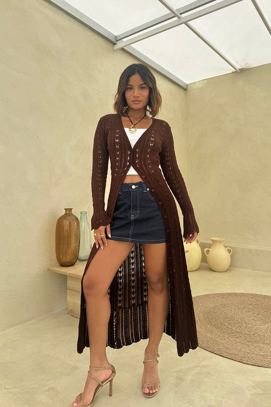 Capa Vestido Bárbara Marrón