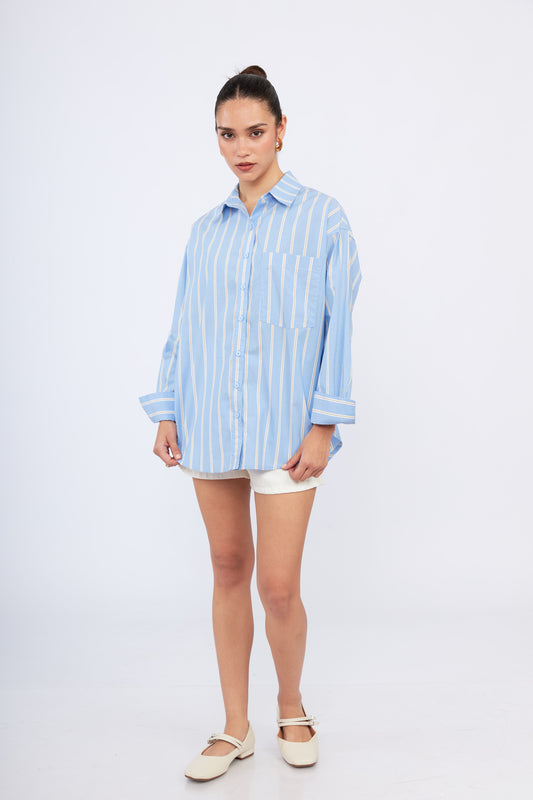 Camisa Dallas Line Celeste