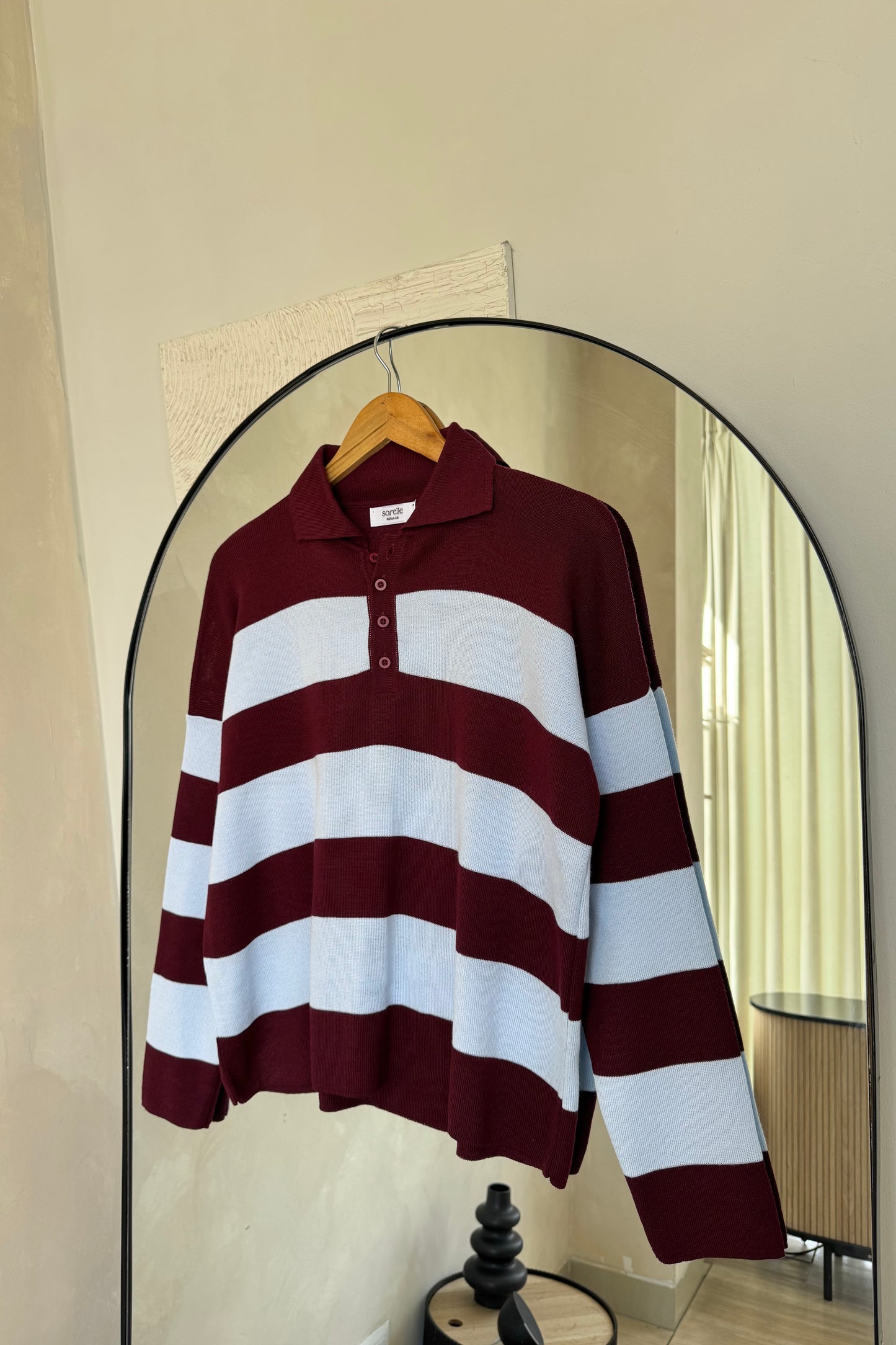 Sweater Sienna Celeste con Vino