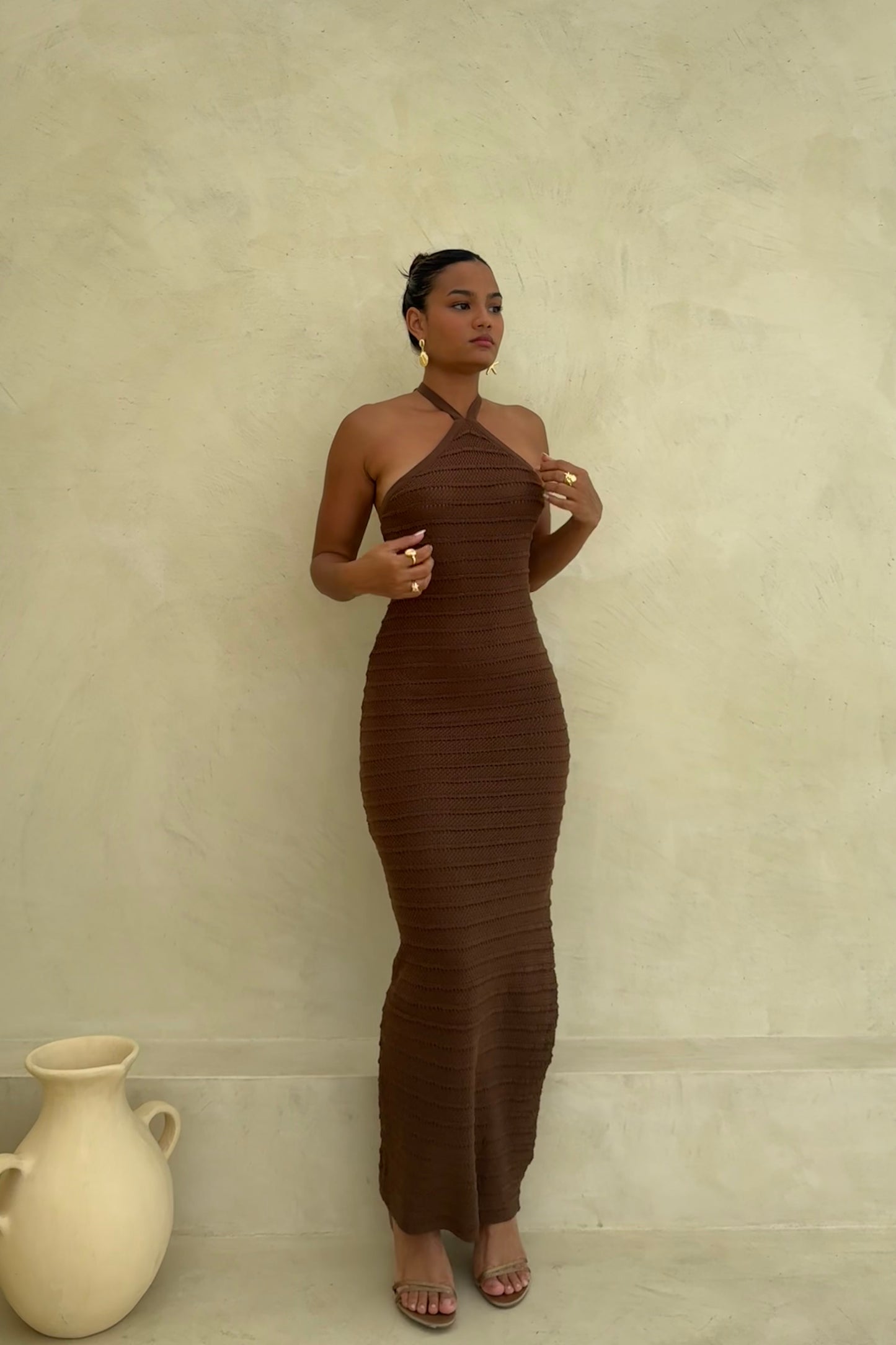 Vestido Cartagena Marron