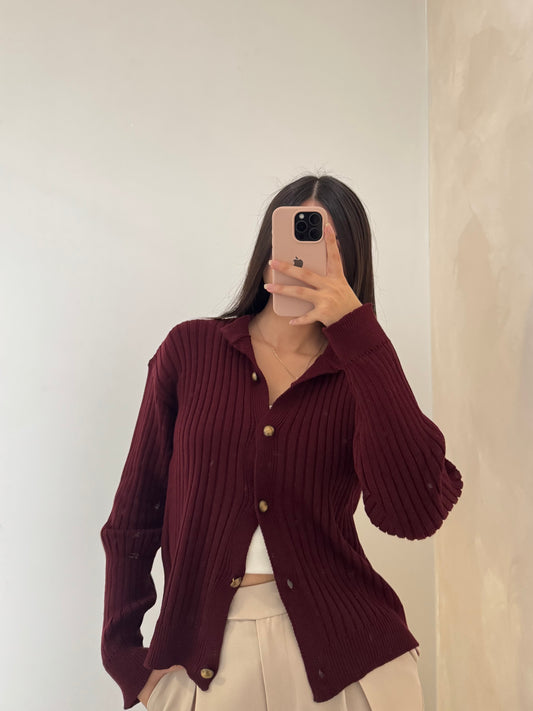 Cárdigan Cuzco Vino