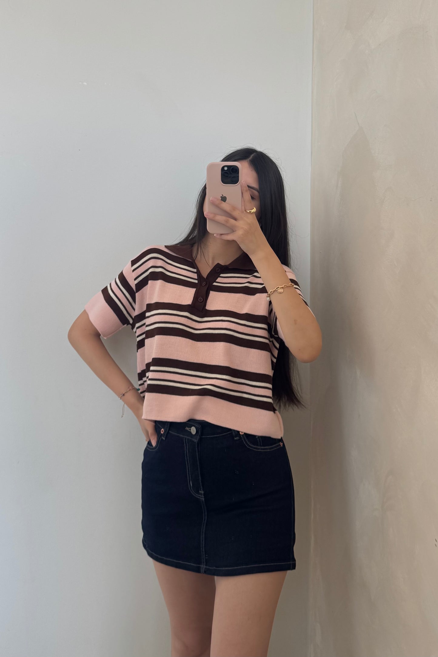 Polo Camisero Fara Rosado