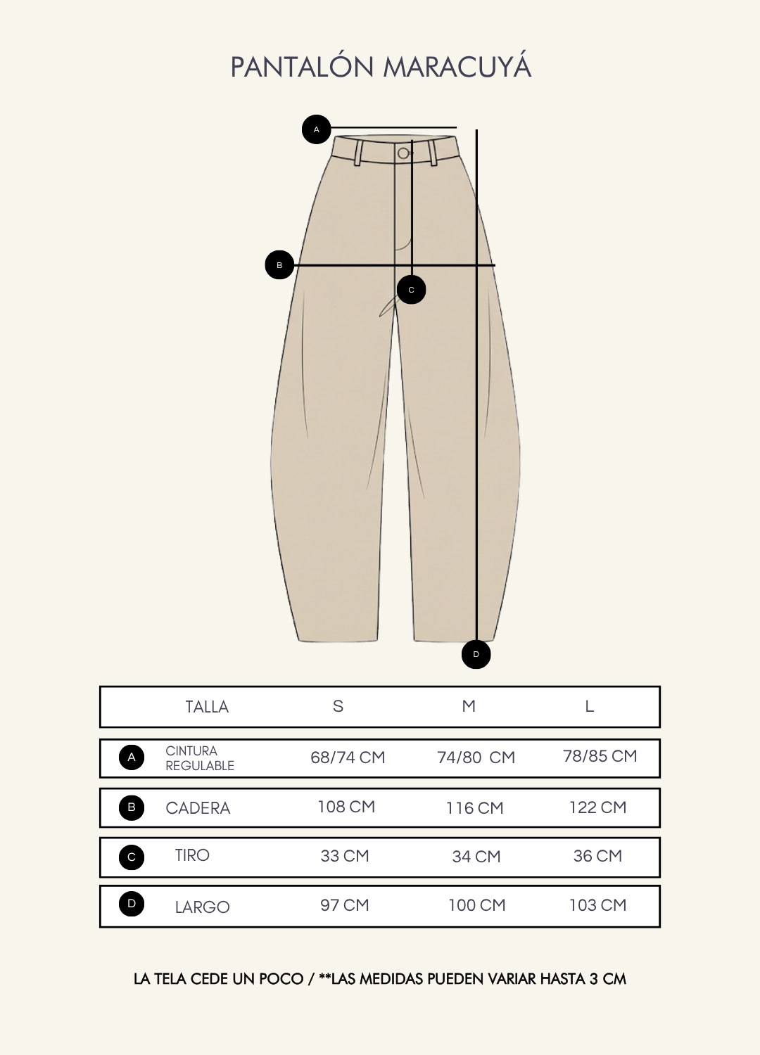 Pantalón Maracuyá Avena