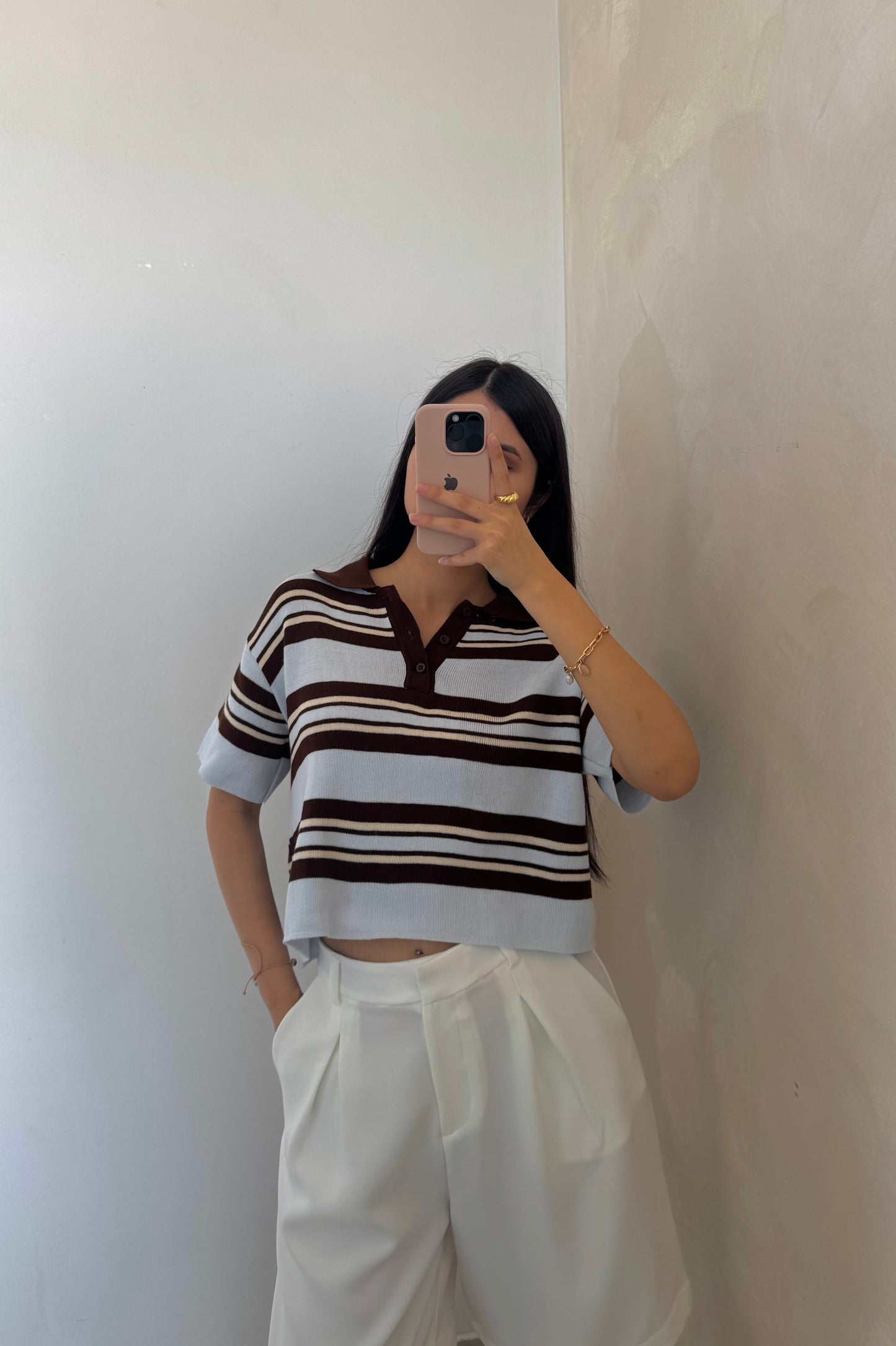 Polo Camisero Fara Celeste