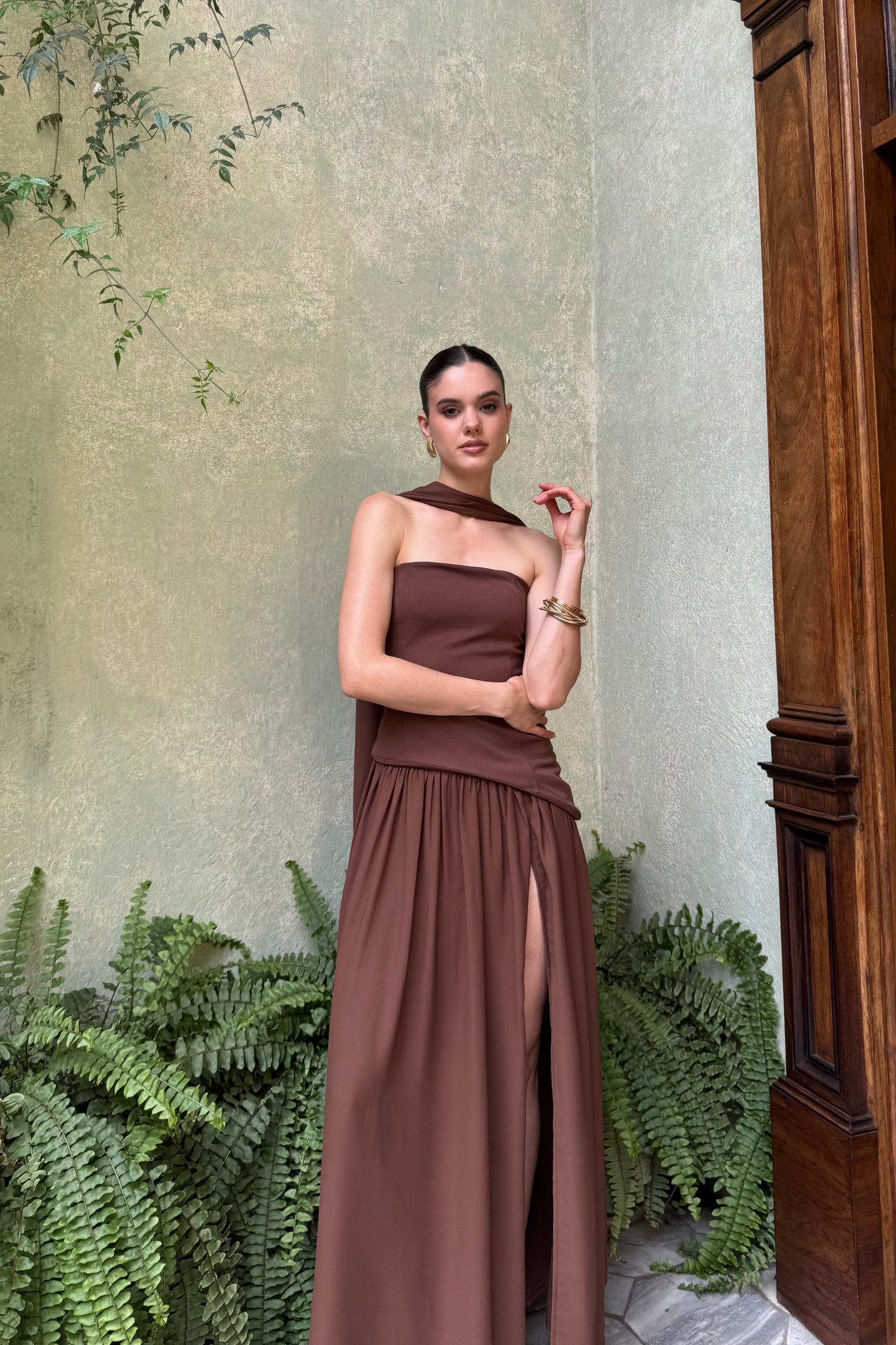 Vestido Bruselas Marrón