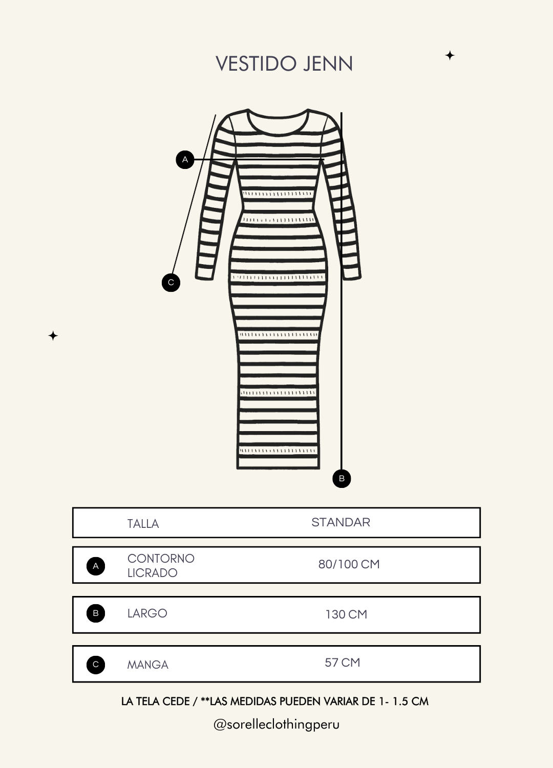 Vestido Jenn Beige/Perla