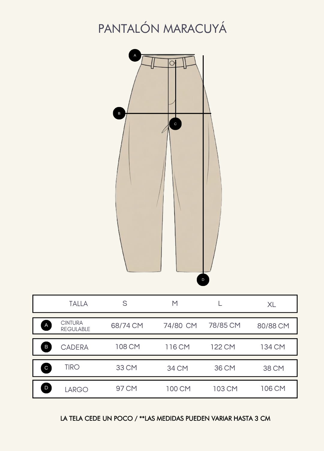 Pantalón Maracuyá Coco (Pre-orden 02 de Julio)