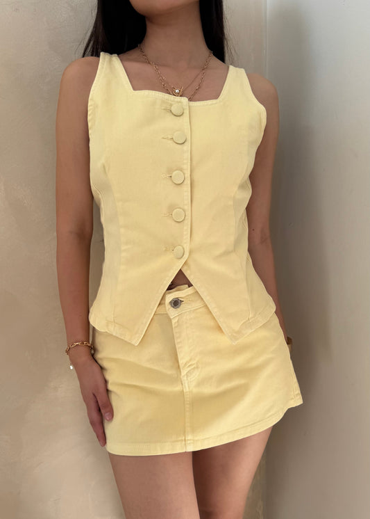 Falda Short Athenas amarillo