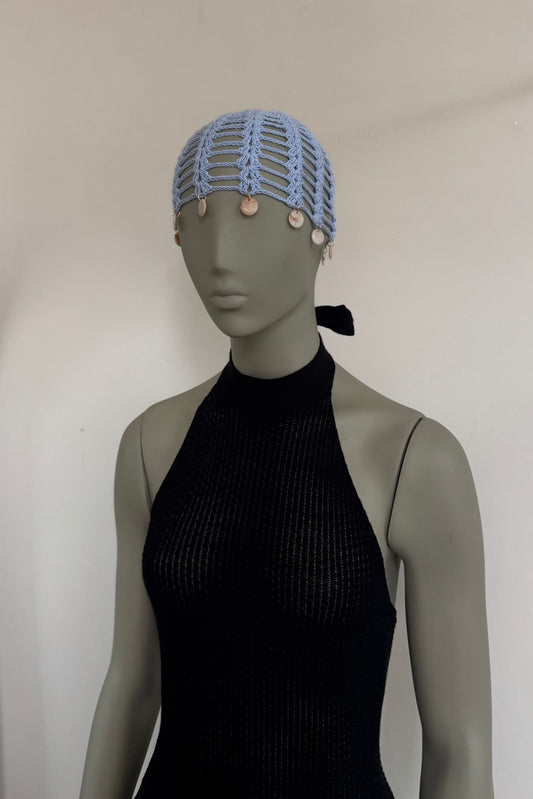 Casquette Celeste Con Dije Circular