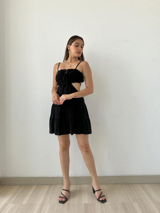 SANTORINI DRESS NEGRO