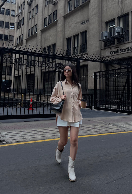 Camisa Barcelona Beige